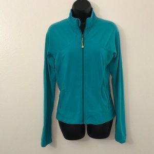Lululemon Athletica Teal Stretch Zip-up Jacket
